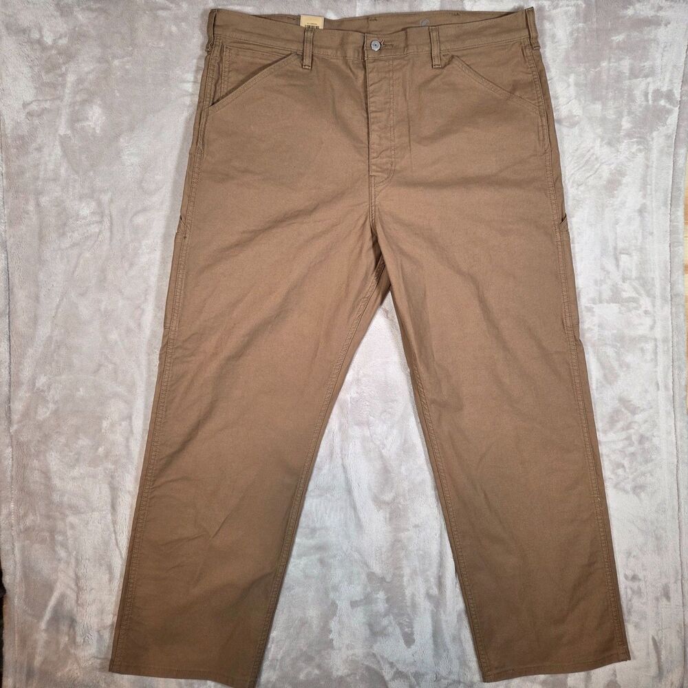 Levi’s NWT 565 Workwear Utility Pants 42x32 Ermine Brown Loose Straight